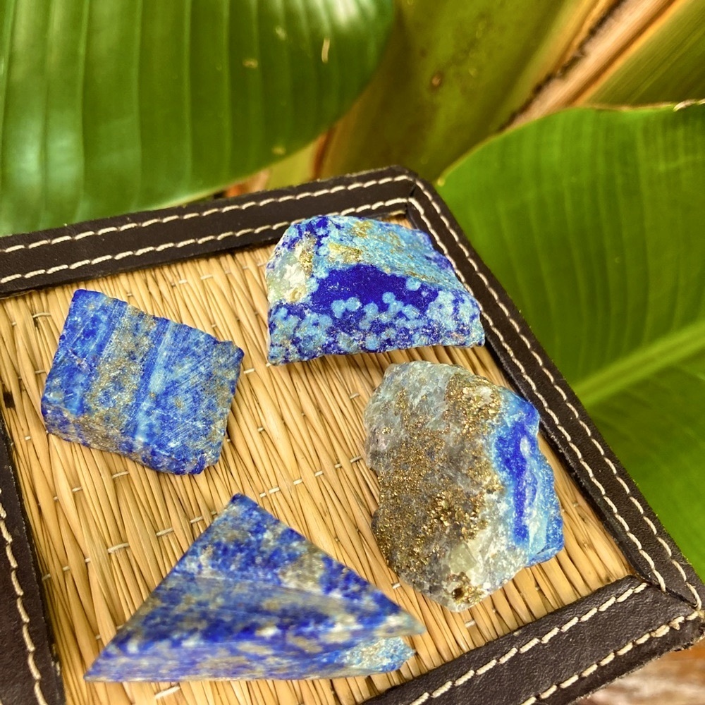 2 Pieces Of Lapis Lazuli Stone - Picture 2 of 3